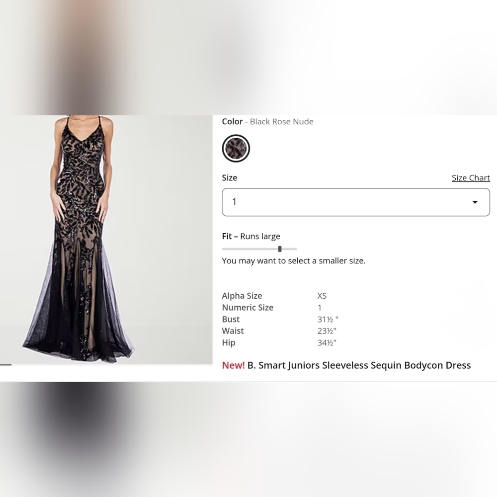 B. Smart Backless Spaghetti Strap Sequin Bodycon … - image 5